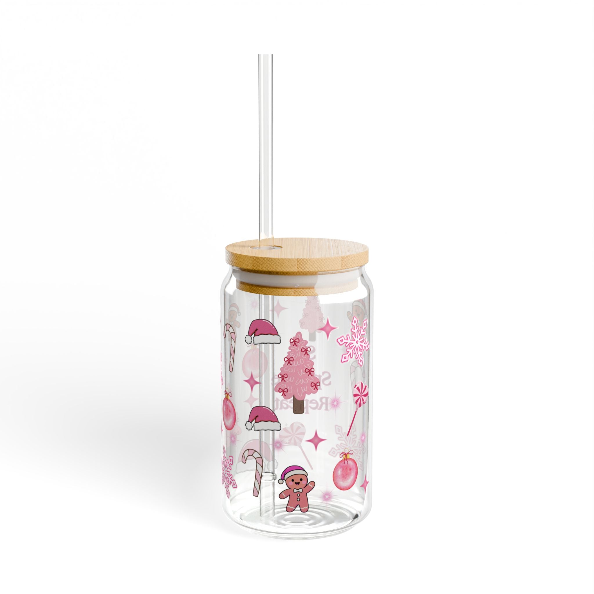 Christmas Sipper Glass, 16oz