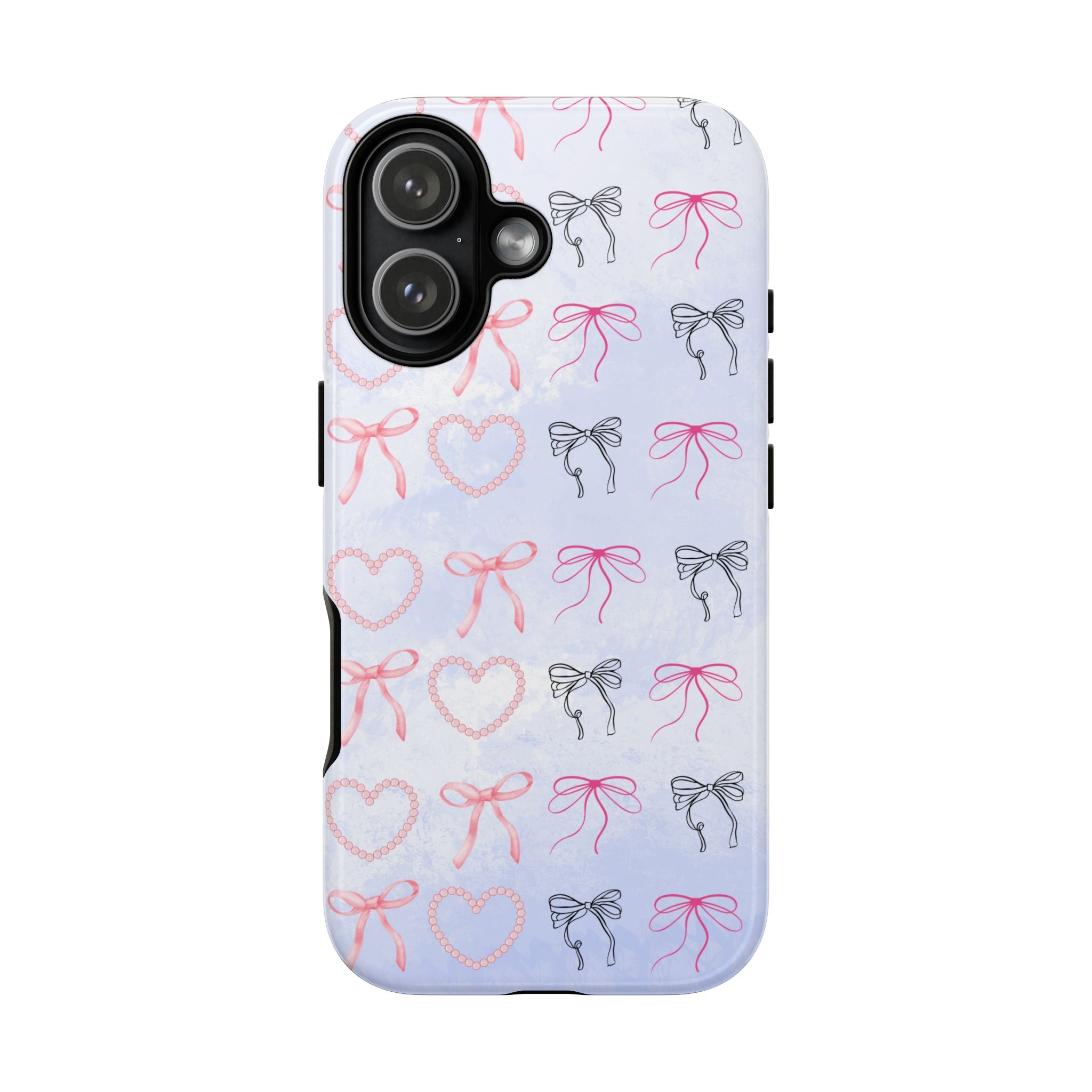Stylish Phone Case with Ribbons & Hearts