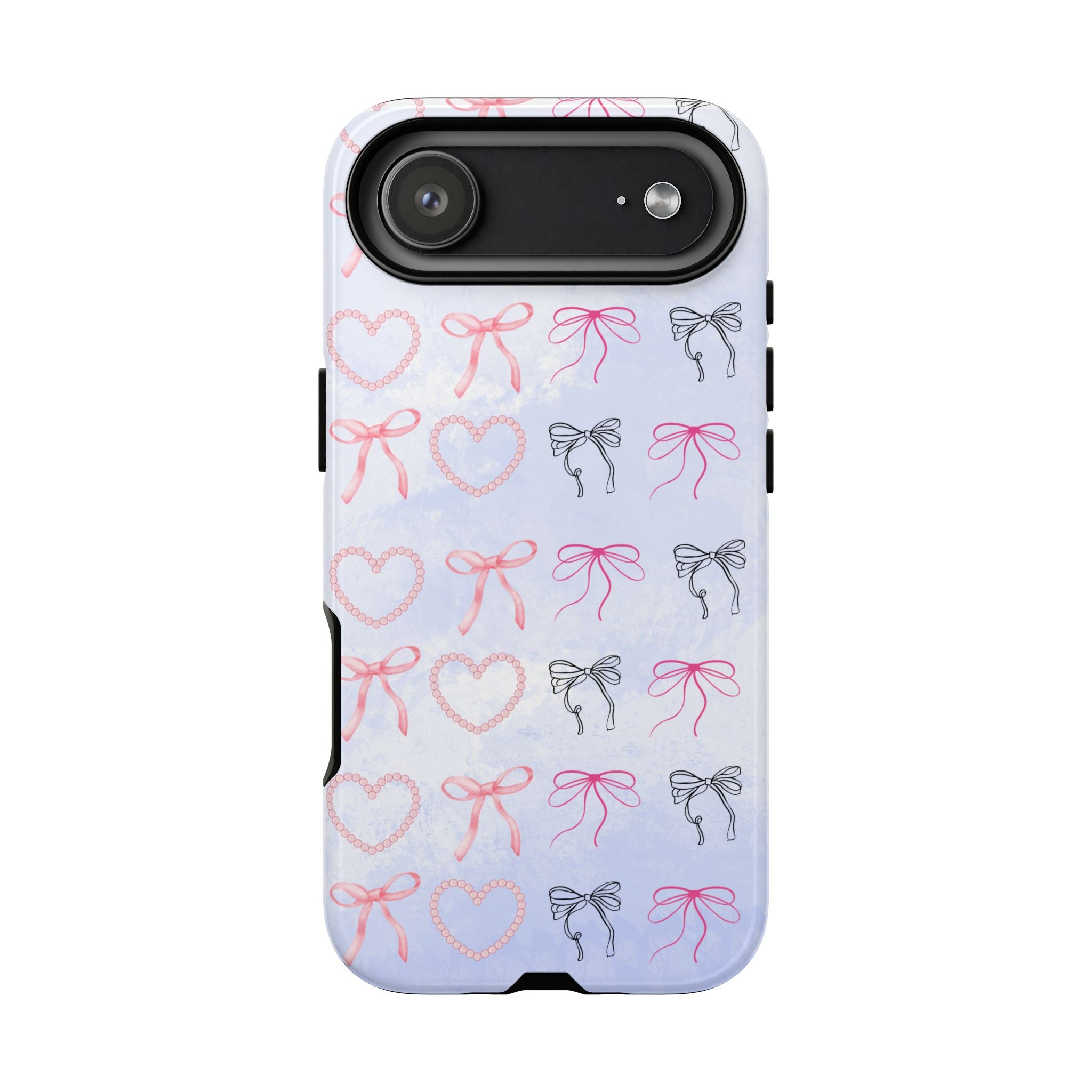 Stylish Phone Case with Ribbons & Hearts