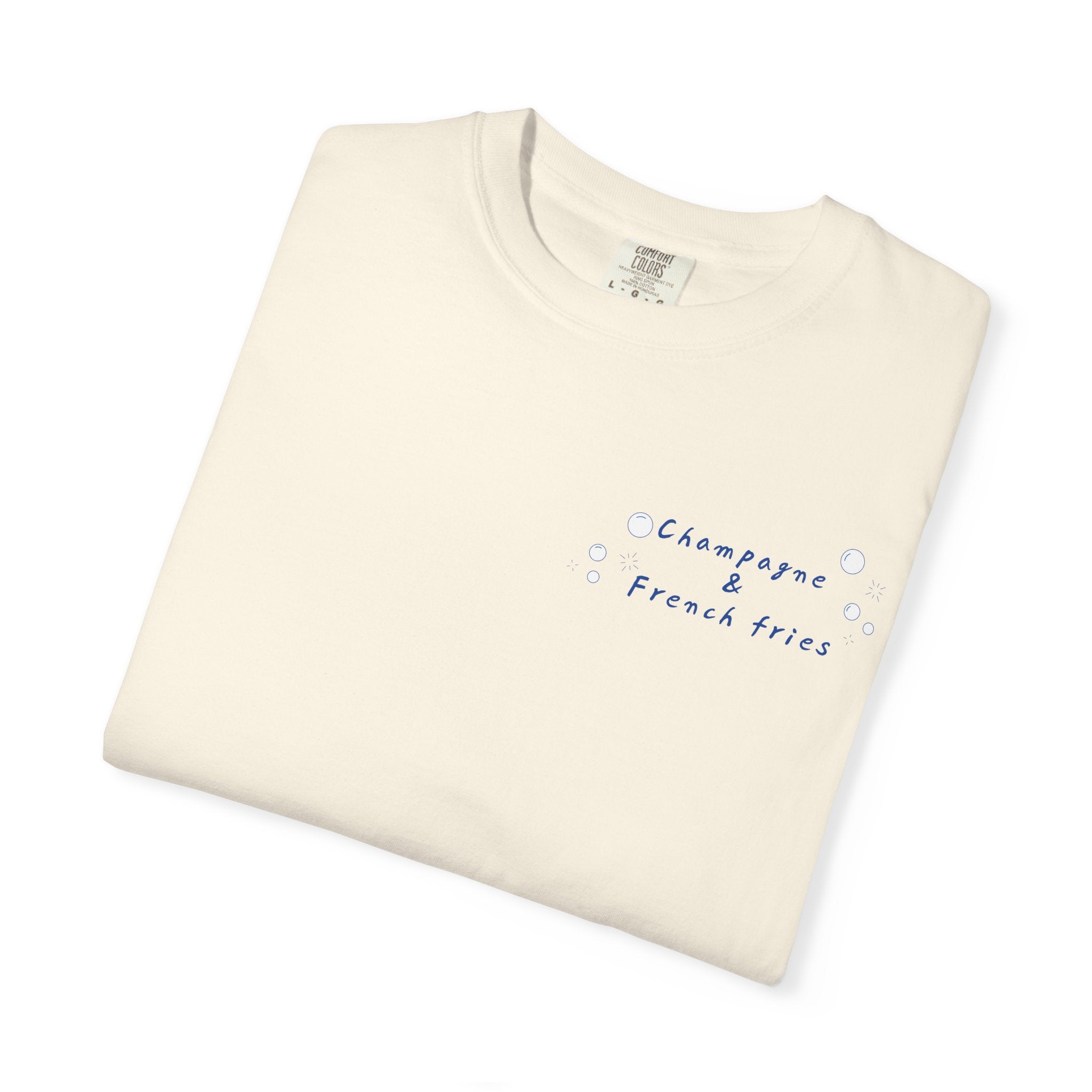 Champagne & French Fries T-Shirt | Paris Lovers