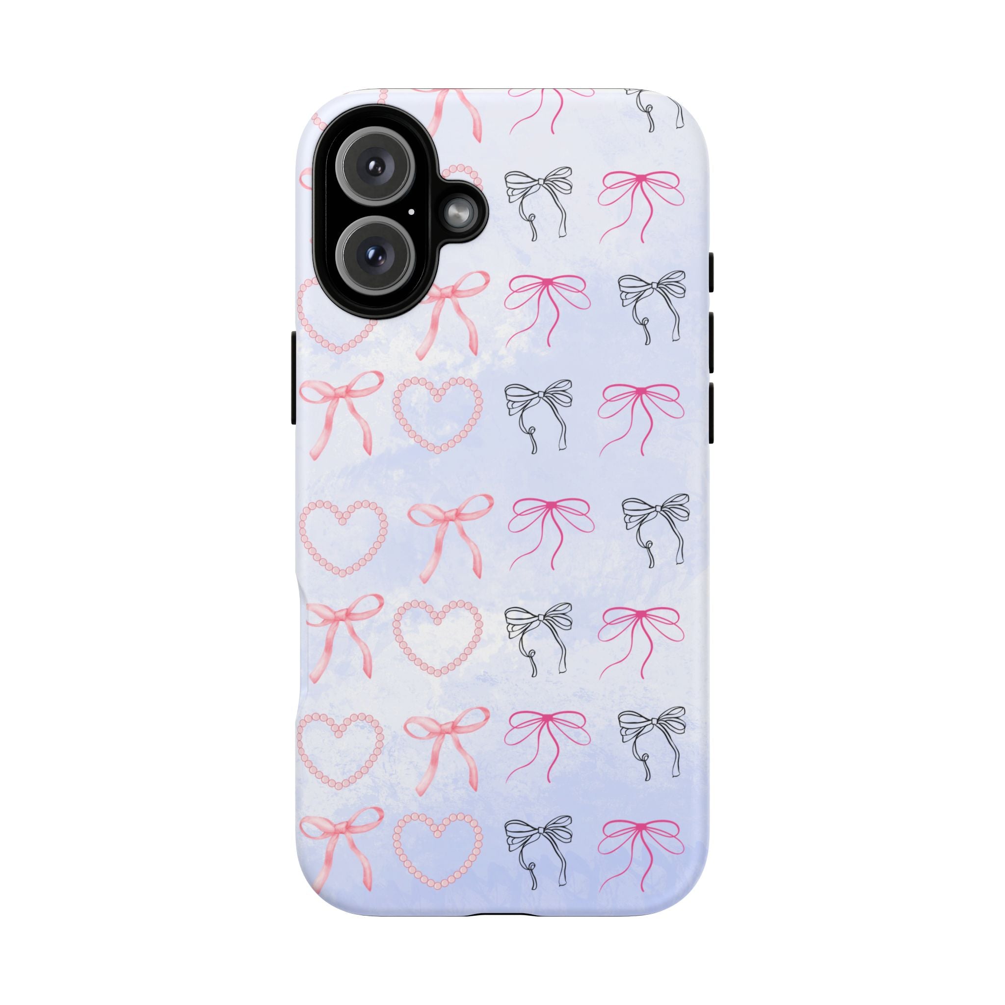 Stylish Phone Case with Ribbons & Hearts
