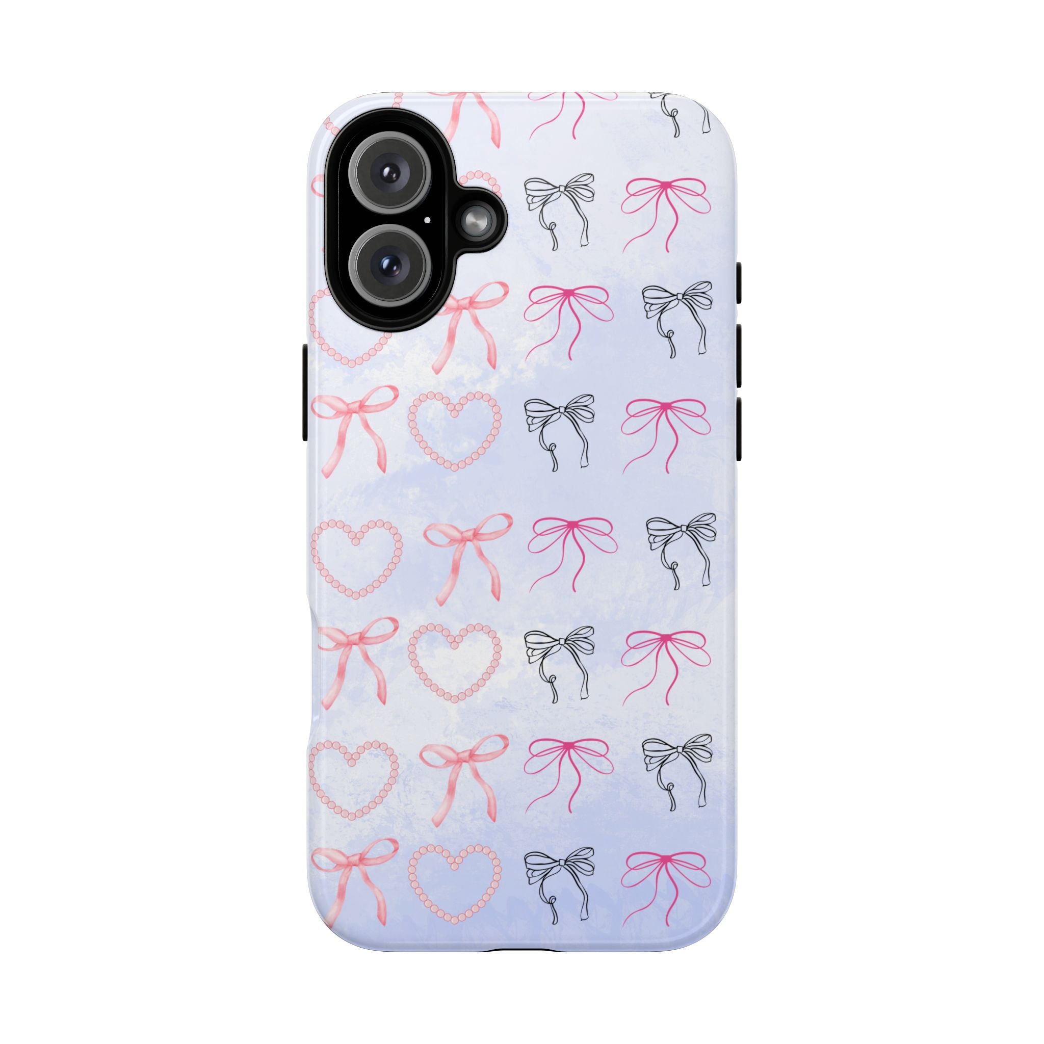 Stylish Phone Case with Ribbons & Hearts