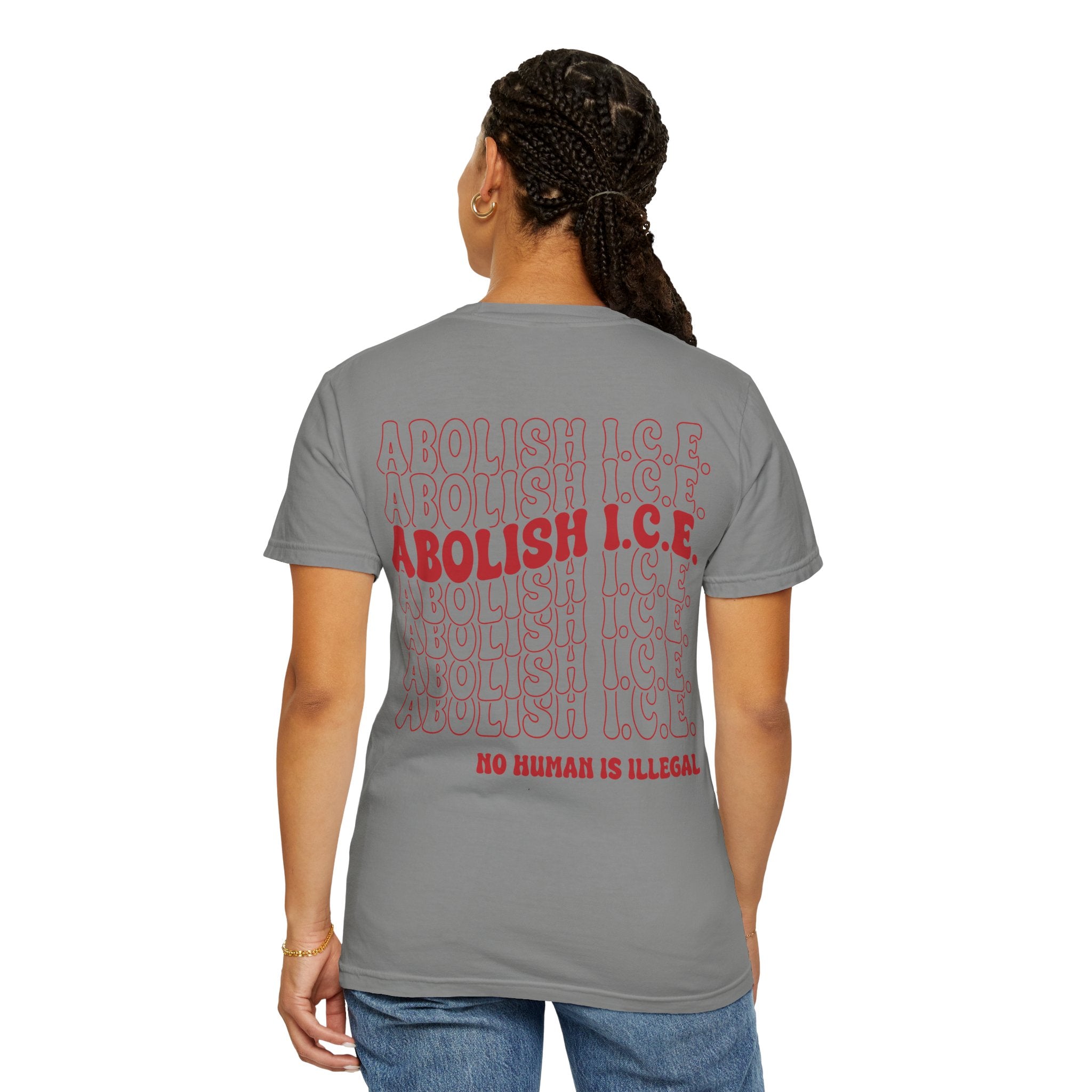 Abolish Ice - No Human is illegal - Unisex Tee
