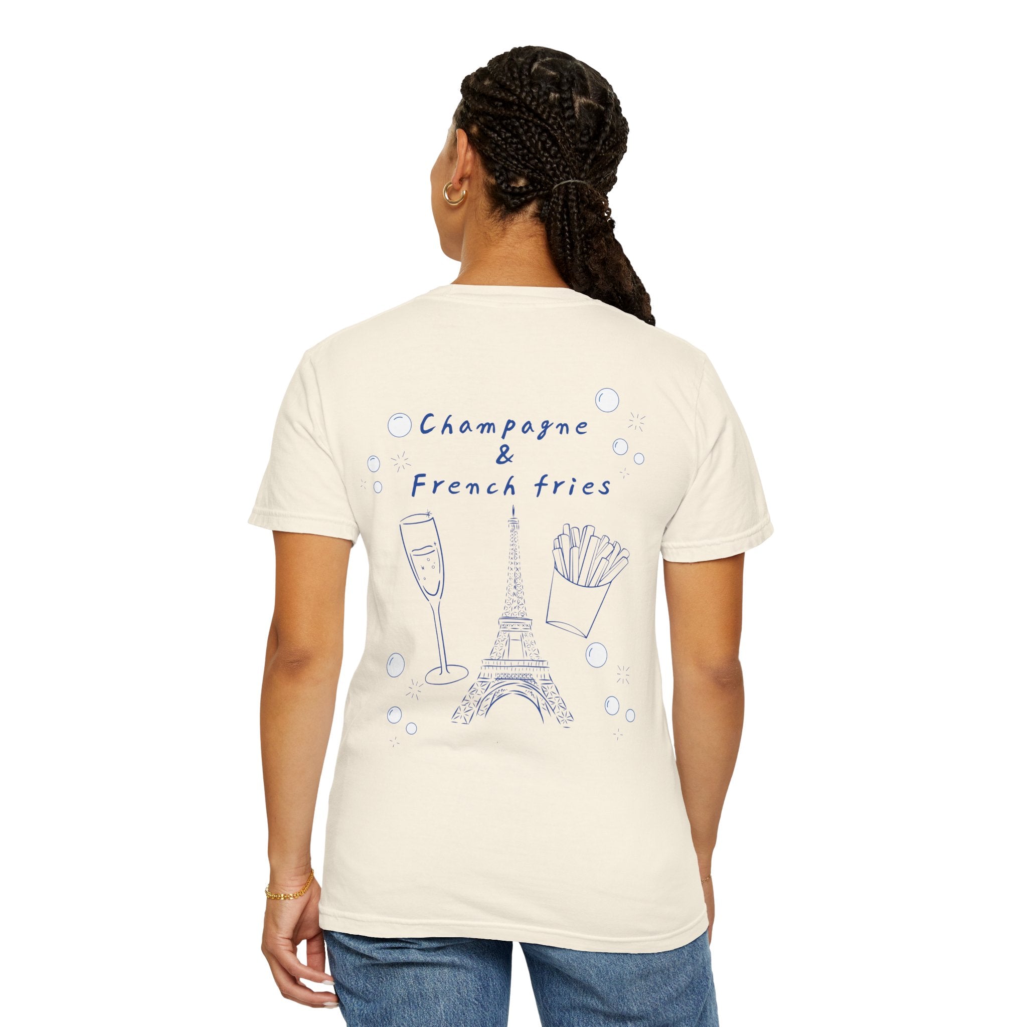 Champagne & French Fries T-Shirt | Paris Lovers