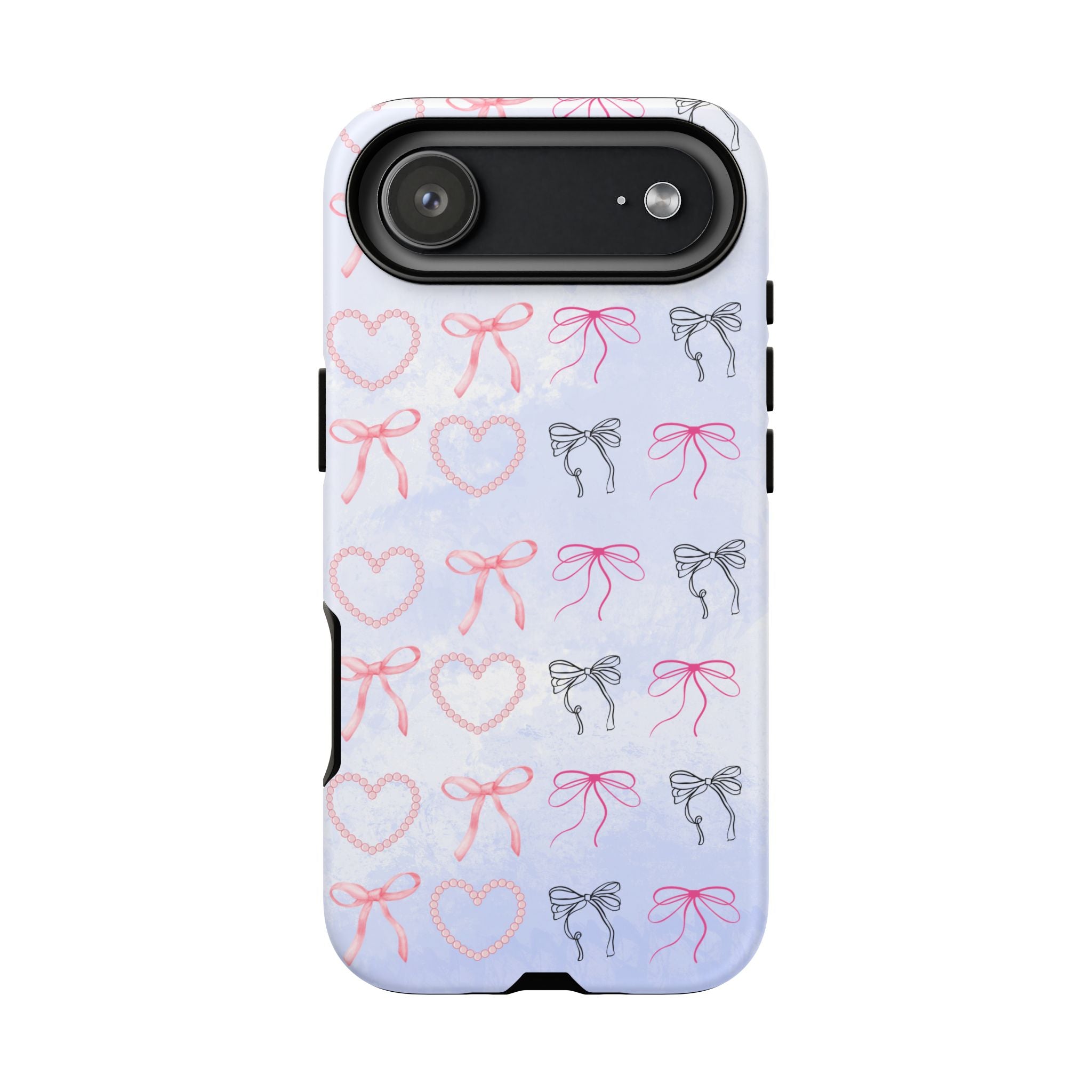 Stylish Phone Case with Ribbons & Hearts