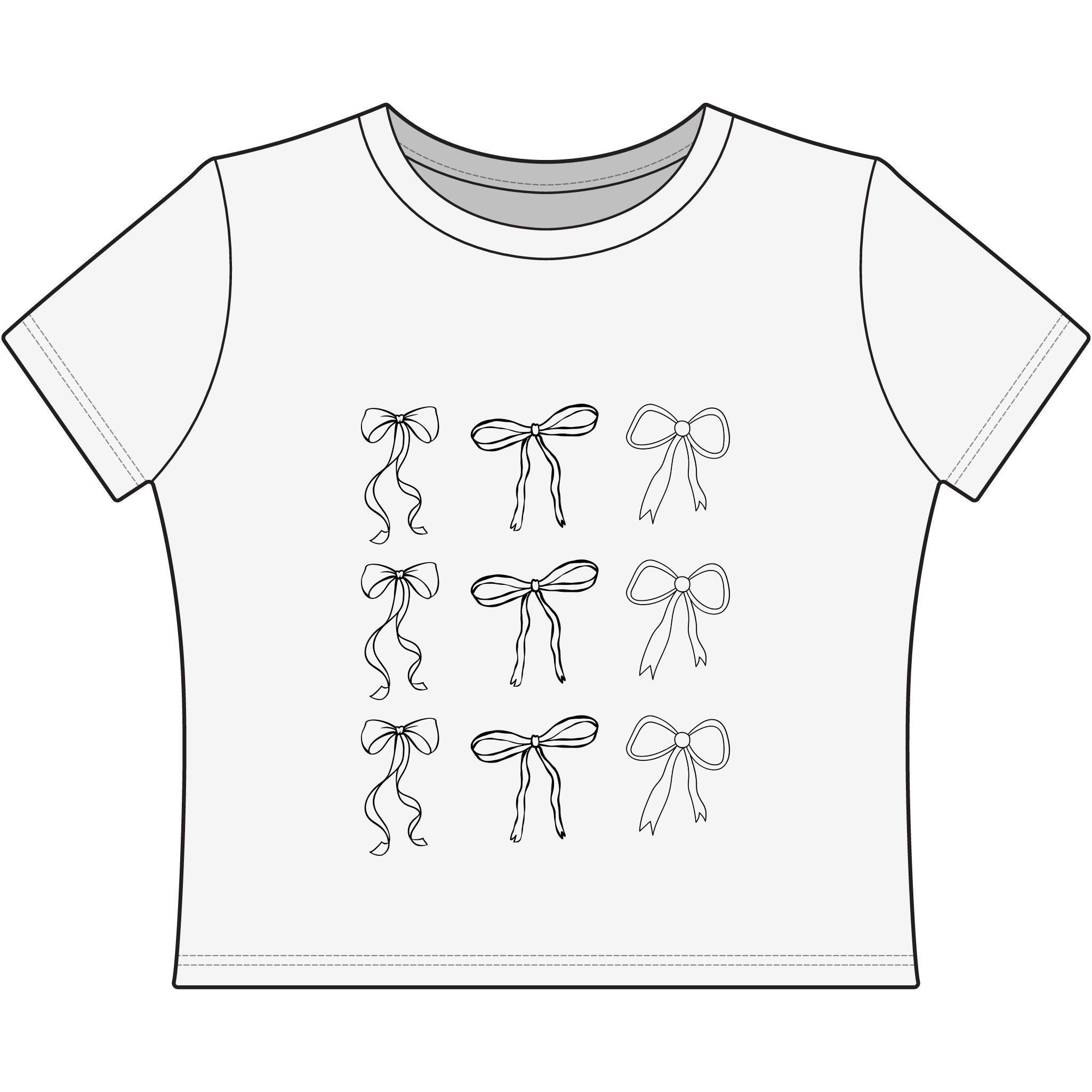 Bow Chic Women's Baby Tee