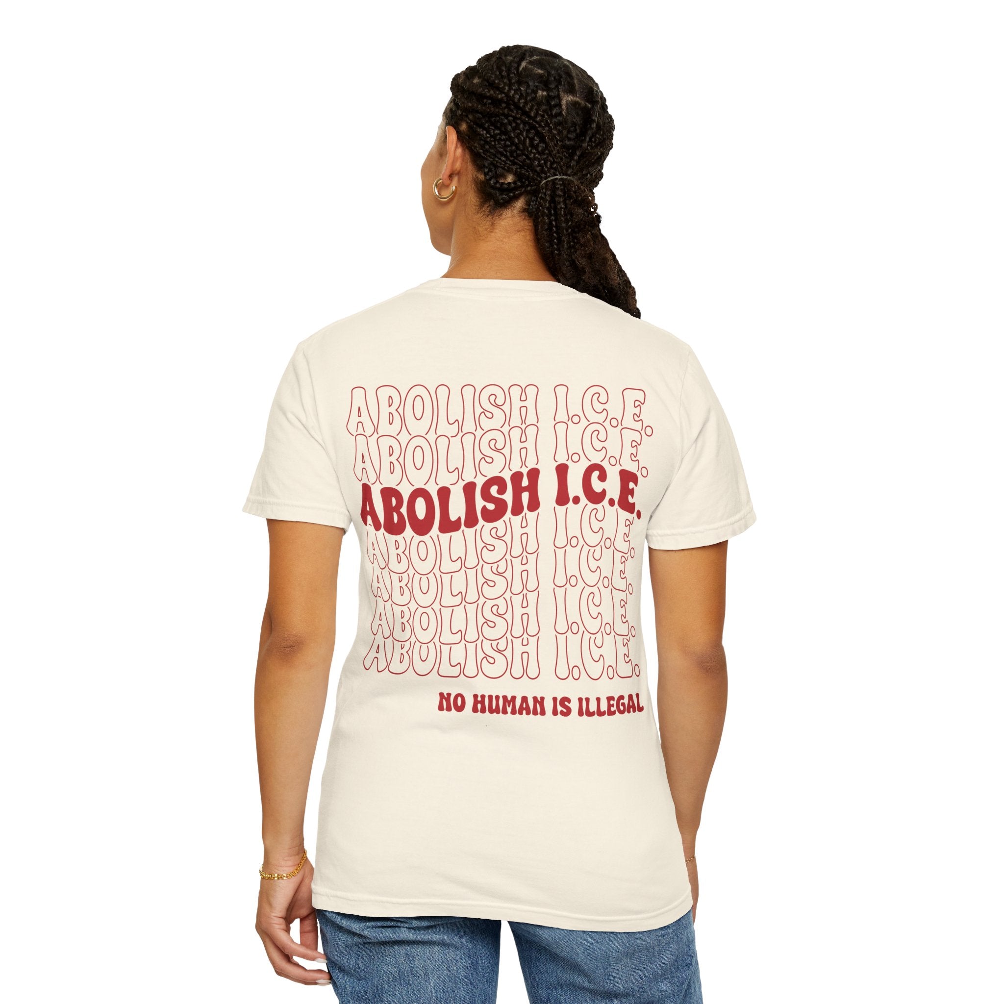 Abolish Ice - No Human is illegal - Unisex Tee