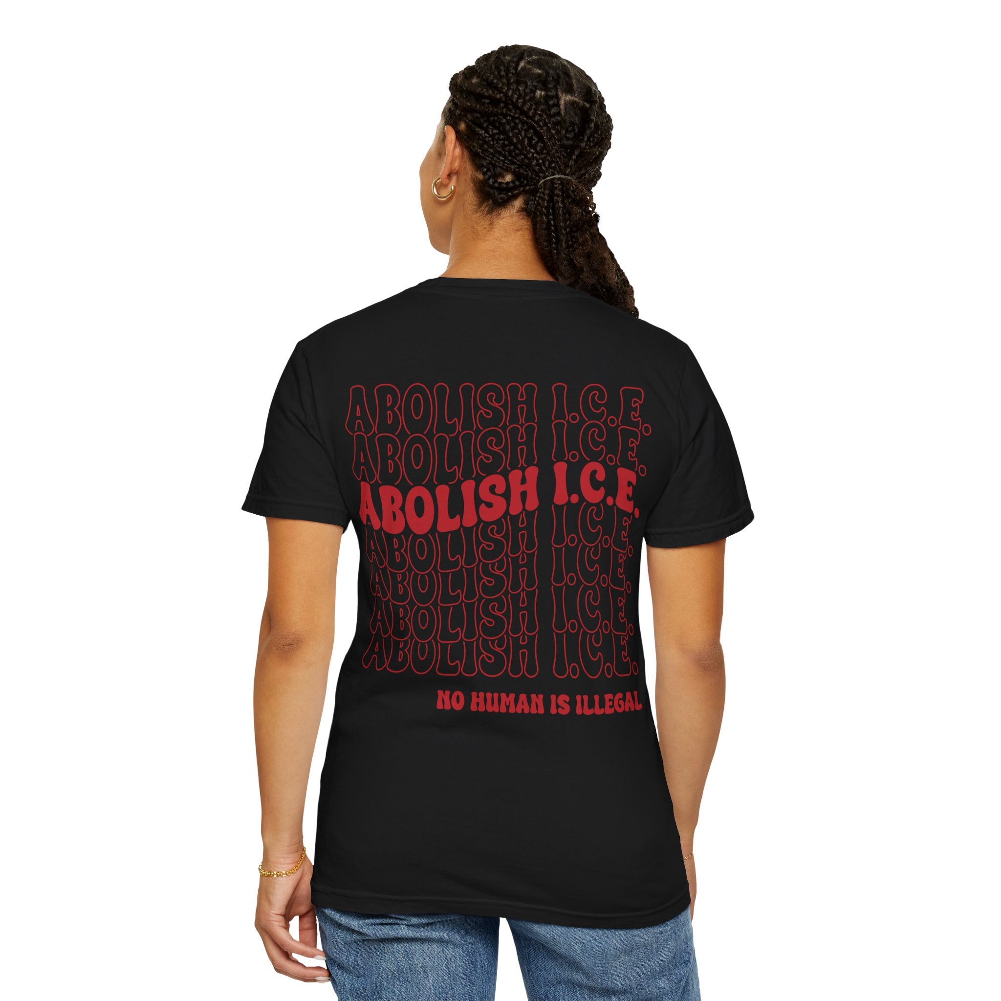 Abolish Ice - No Human is illegal - Unisex Tee